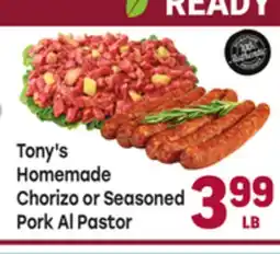Tony’s Fresh Market Tony's Homemade Chorizo or Seasoned Pork Al Pastor offer