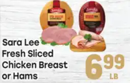 Tony’s Fresh Market Sara Lee Fresh Sliced Chicken Breast or Hams offer