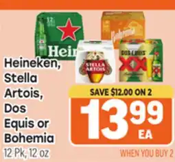 Tony’s Fresh Market Heineken, Stella Artois, Dos Equis or Bohemia offer