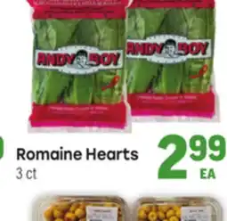 Tony’s Fresh Market Romaine Hearts offer