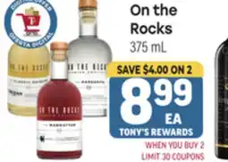 Tony’s Fresh Market On the Rocks offer