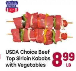 Tony’s Fresh Market USDA Choice Beef Top Sirloin Kabobs with Vegetables offer