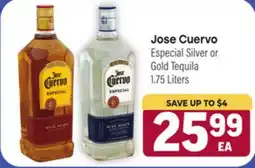 Tony’s Fresh Market Jose Cuervo Especial Silver or Gold Tequila offer