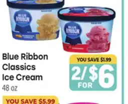 Tony’s Fresh Market Blue Ribbon Classics Ice Cream offer