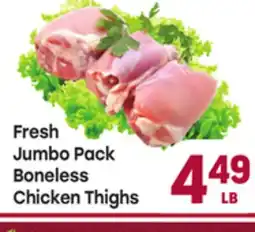 Tony’s Fresh Market Fresh Jumbo Pack Boneless Chicken Thighs offer