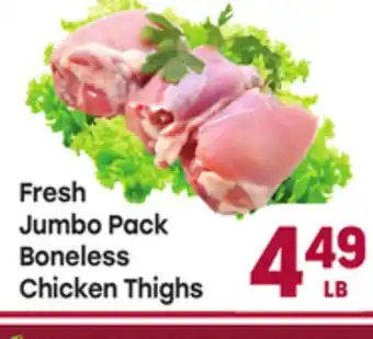 Tony’s Fresh Market Fresh Jumbo Pack Boneless Chicken Thighs offer