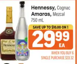 Tony’s Fresh Market Hennessy, Cognac Amaras, Mezcal offer