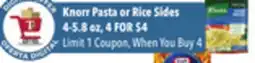 Tony’s Fresh Market Knorr Pasta or Rice Sides offer