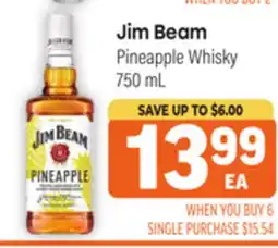 Tony’s Fresh Market Jim Beam Pineapple Whisky offer