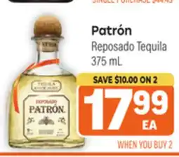 Tony’s Fresh Market Patrón Reposado Tequila offer