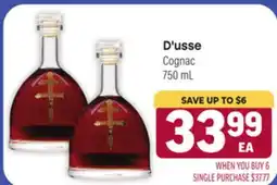 Tony’s Fresh Market D'usse Cognac offer