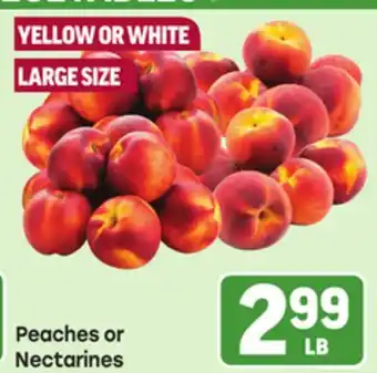 Tony’s Fresh Market Peaches or Nectarines offer