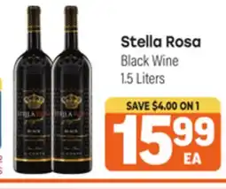 Tony’s Fresh Market Stella Rosa Black Wine offer
