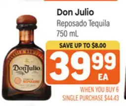Tony’s Fresh Market Don Julio Reposado Tequila offer