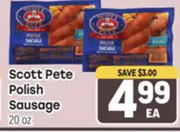Tony’s Fresh Market Scott Pete Polish Sausage offer