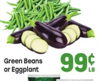 Tony’s Fresh Market Green Beans or Eggplant offer