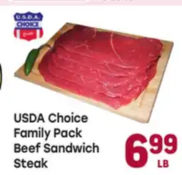 Tony’s Fresh Market USDA Choice Family Pack Beef Sandwich Steak offer
