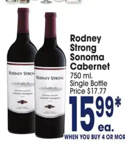 Jewel-Osco Rodney Strong Sonoma Cabernet offer