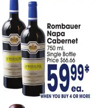 Jewel-Osco Rombauer Napa Cabernet offer