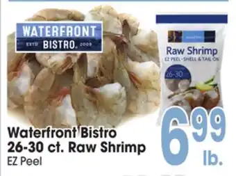 Jewel-Osco Waterfront Bistro 26-30 ct. Raw Shrimp Shrimp EZ Peel offer