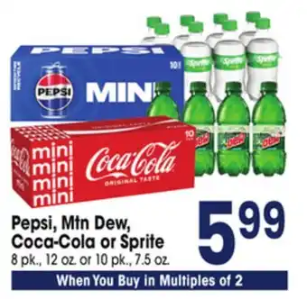 Jewel-Osco Pepsi, Mtn Dew, Coca-Cola or Sprite offer