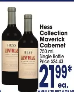 Jewel-Osco Hess Collection Maverick Cabernet offer