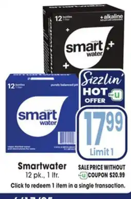 Jewel-Osco Smartwater offer