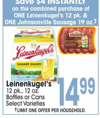 Jewel-Osco Leinenkugel's offer