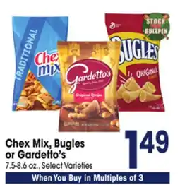 Jewel-Osco Chex Mix, Bugles or Gardetto's offer