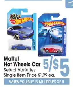 Jewel-Osco Mattel Mattel Hot Wheels Car offer