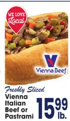 Jewel-Osco Vienna Italian Beef or Pastrami offer