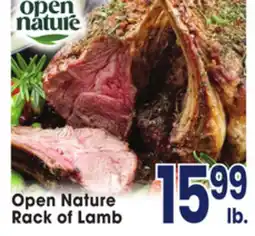 Jewel-Osco Open Nature Rack of Lamb offer