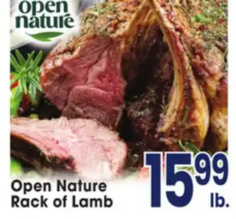 Jewel-Osco Open Nature Rack of Lamb offer