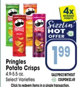Jewel-Osco Pringles Potato Crisps offer