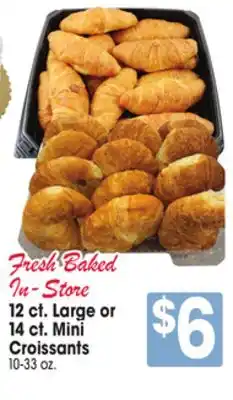 Jewel-Osco 12 ct. Large or 14 ct. Mini Croissants offer