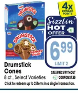 Jewel-Osco Drumstick Cones offer