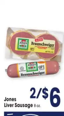Jewel-Osco Jones Liver Sausage offer