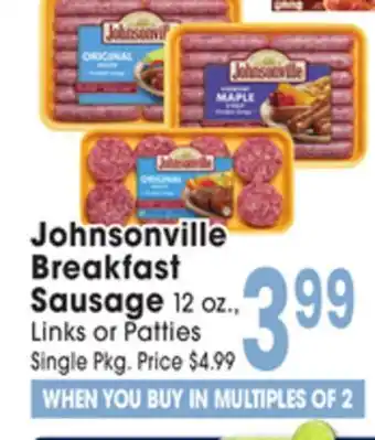 Jewel-Osco Johnsonville Breakfast Sausage offer