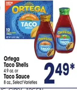 Jewel-Osco Ortega Taco Shells 4.9 oz. or Taco Sauce 8 oz offer