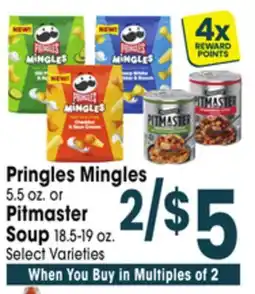 Jewel-Osco Pringles Mingles 5.5 oz. or Pitmaster Soup 18.5-19 oz offer