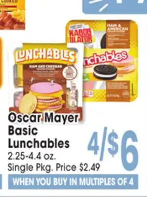 Jewel-Osco Oscar Mayer Basic Lunchables offer