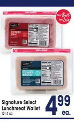 Jewel-Osco Signature Select Lunchmeat Wallet offer