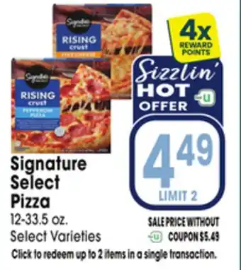 Jewel-Osco Signature Select Pizza offer