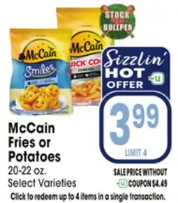 Jewel-Osco McCain Fries or Potatoes offer