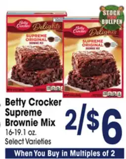 Jewel-Osco Betty Crocker Supreme Brownie Mix offer