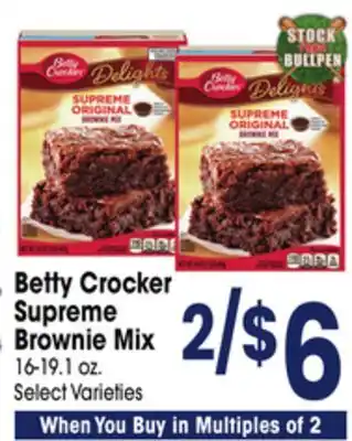 Jewel-Osco Betty Crocker Supreme Brownie Mix offer