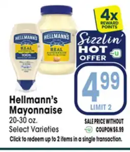 Jewel-Osco Hellmann's Mayonnaise offer
