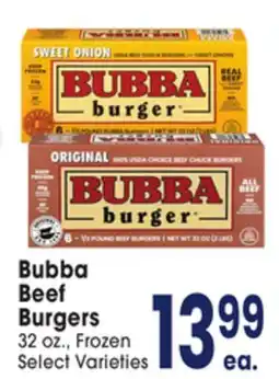 Jewel-Osco Bubba Beef Burgers offer