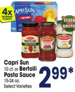 Jewel-Osco Capri Sun 10 ct. or Bertolli Pasta Sauce 15-24 oz offer