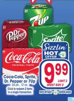 Jewel-Osco Coca-Cola Sprite, Dr. Pepper or 7Up offer